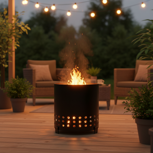 Black Fire Pit Lifestyle