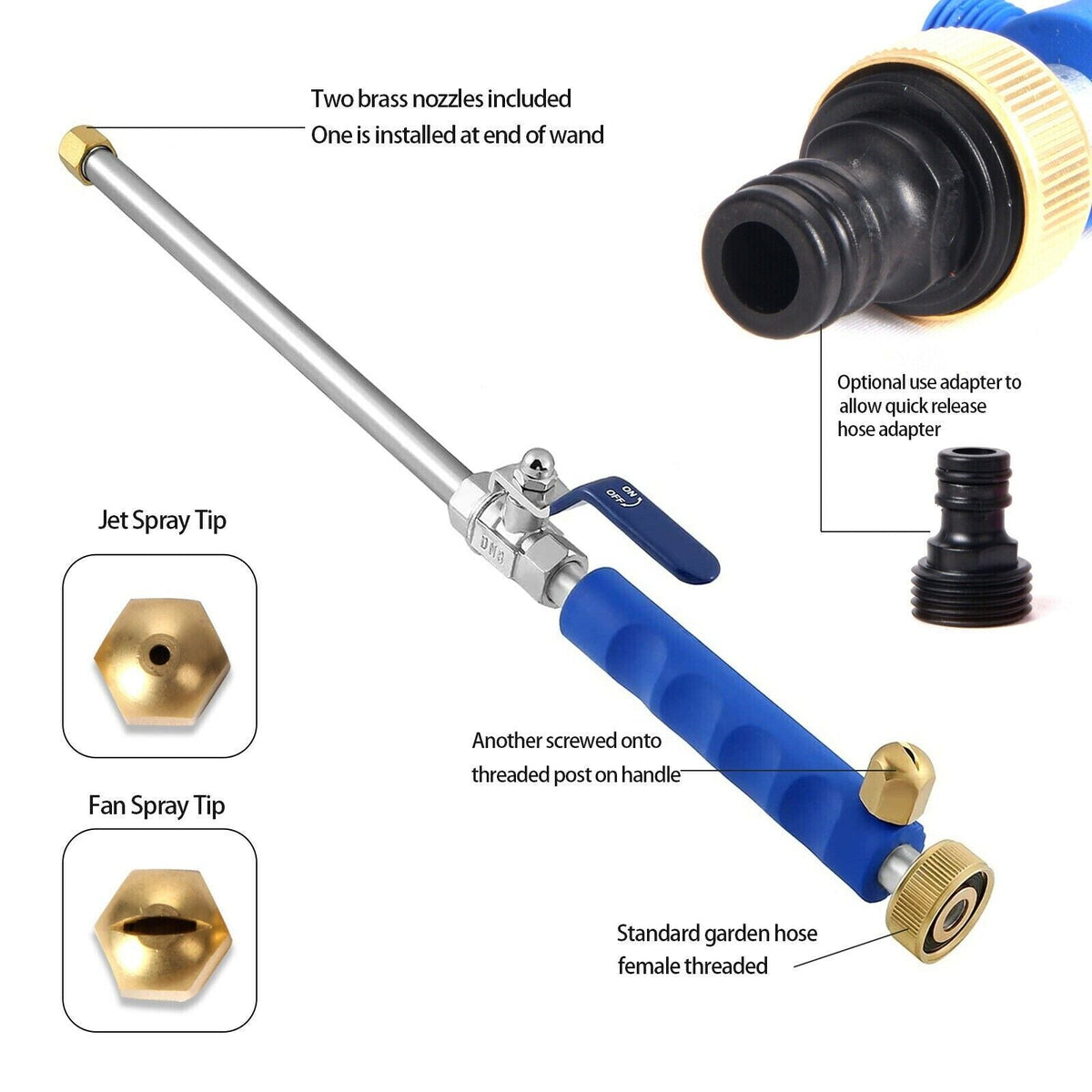 Retractable Garden Hose with Spray Nozzle